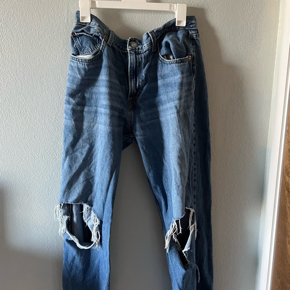 Levi's Blue Ripped Jeans